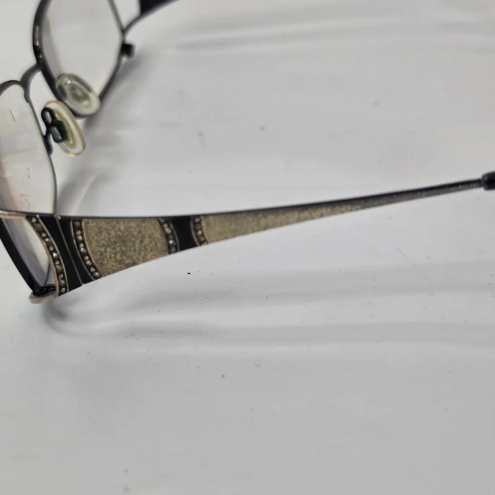 Sophia Loren Beau Rivage 54 Eyeglasses Frame BR54 Black Gold Zyloware‎ 52-17-135